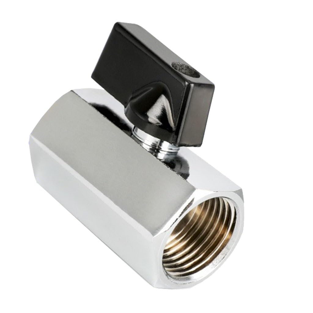 Válvula de bola de latón de 3/8 mini para solucionar fugas de agua y aire comprimido