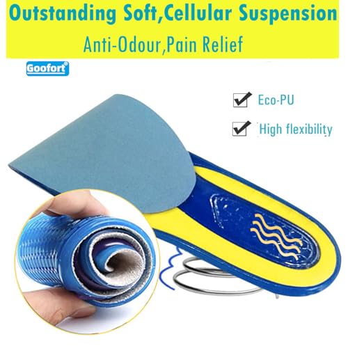 Goofort 3D-Xpain™Women Men Gel Insoles Shock Absorbing Insole Pain Relief Anti Fatigue Everyday Active No-odour Work Sports Comfort Jelly Shoe Inserts for Boots Hiking Running Standing - Image 3