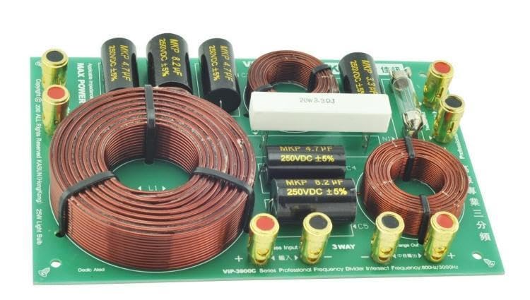 Generic 1pcs 480W 3 Unit Speaker Frequency Divider 3 Way Audio Crossover Filter VIP-3900