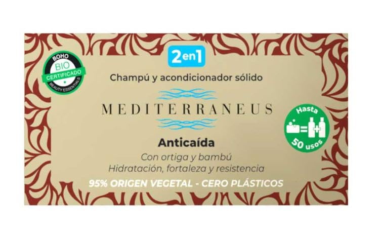 CHAMPU ACOND, SOLIDO ANTICAIDA 50g MEDITERRANEUS