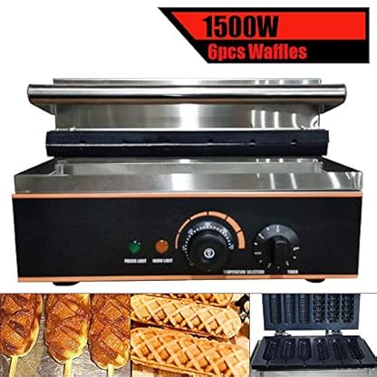 SHZICMY Elektrischer HotDog-Bäcker Waffeleisen Elektro Anti-Haftbeschichtung Waffeleisen Kommerzielles Hot Dog Maschine Waffle Maker 1500W – Bild 8