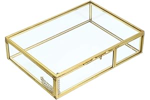 Hipiwe Gold Photo Glass Box: Timeless Display for Memories