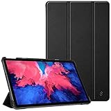 FINTIE Coque pour Lenovo Tab P11 Plus (TB-J616) / Lenovo Tab P11 11' 2021 (TB-J606/TB-J607), Etui à Rabat Pliable Housse de Protection Cover Fin Léger Réveil/Sommeil Auto, Noir