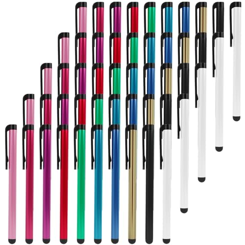 Jecdfs 50 pièces Stylets Universels Capacitifs pour Écran Tactile...