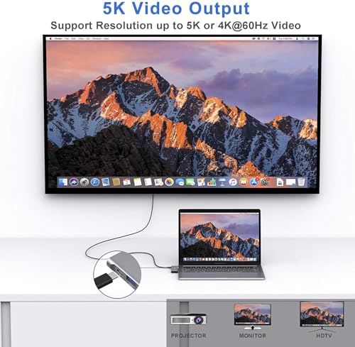 USB C Adapter for MacBook Pro/Air M1 M2 M3 2021 2020 2019 13" 15" 16" - image 3
