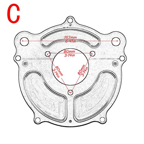 Air Filter Intake Motorcycle Turbine Cleaner Kit Cnc Cut Chrome For Harley Touring Street Glide 2008 - 2016 Softail 2016 - 2017 Fitment - C (Blue) #TOP6