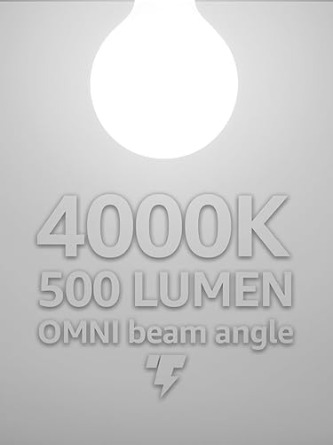 Miniatura 10 de TORCHSTAR Bombillas LED G25 regulables, bombilla redonda esmerilada para baño, bombilla LED Edison, 4.5 W (60 W equivalente), certificación UL y