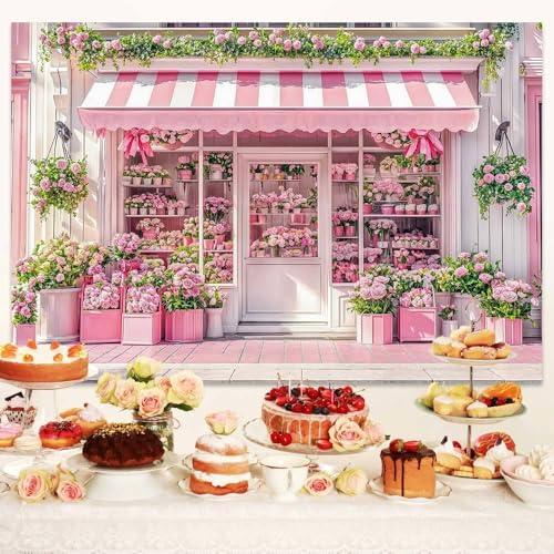 Fondo Fotográfico Floral 10x8ft Rosa MCKTOM miniatura 5