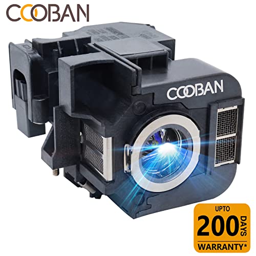Image of COOBAN ELPLP50 /V13H010L50 Replacement Projector Lamp Bulb with Housing for Epson PowerLite 85 /PowerLite 84+ 84 826W+ 825, H353A H296A EB-85 EB-84 EB-824H, PowerLite 85+ 826W 825+ Projector