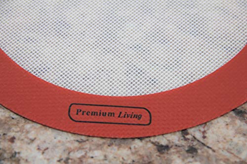 Round Silicone Baking Mat For Cakes, Pastry, Pies, 0.75 Mm Thick, Reusable Baking Liner, Non-Stick, Easy Clean, Professional Grade (1, 8" Round) #TOP1