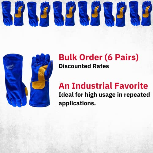 Cestus Weldmax, Mig/Stick Welding Gloves, Cow Split Leather, Kevlar-Stitched, Full Sock Lining With Cotton Jersey (1 Pair, X-Large) #TOP2