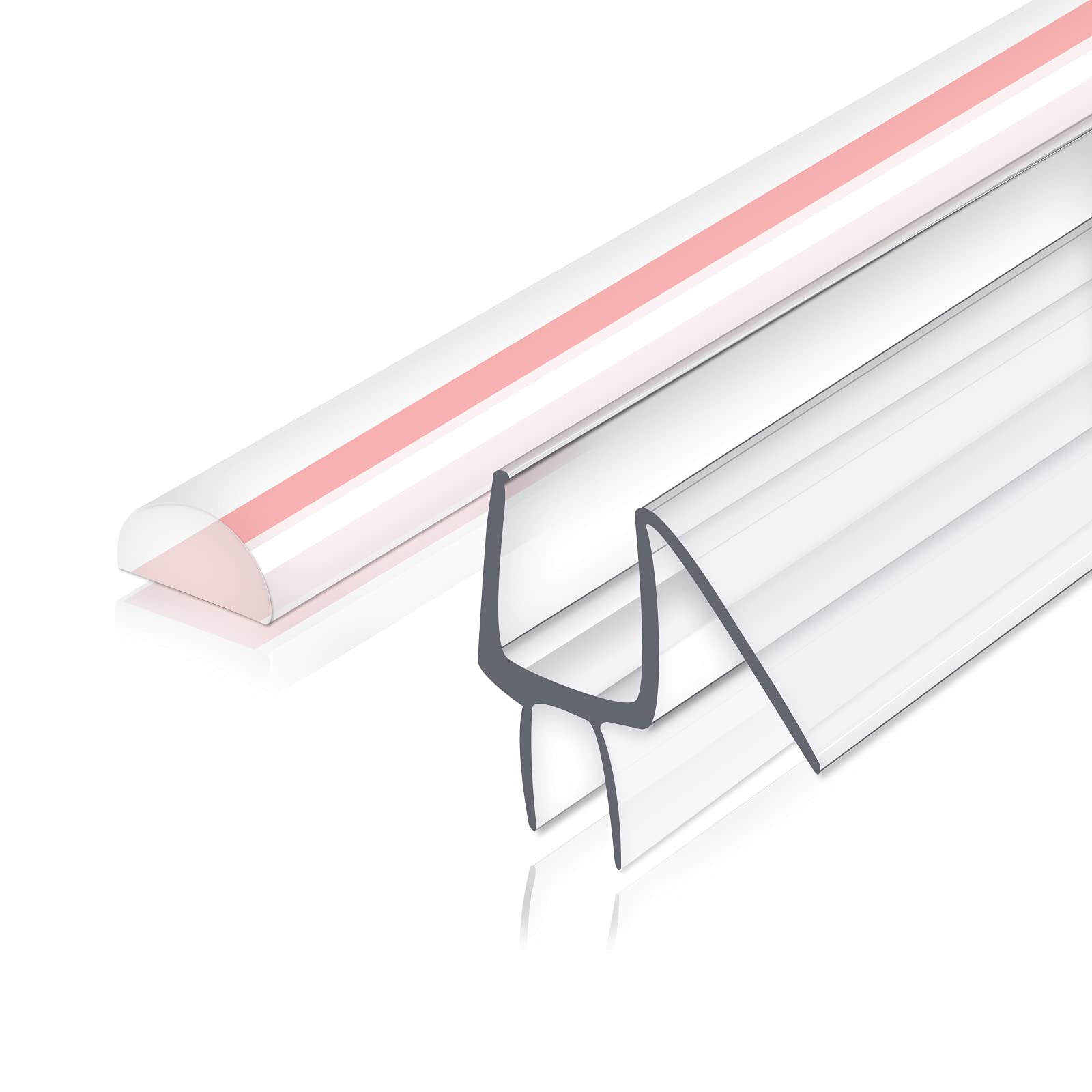 Buy Shower Door Bottom Seal, 2 PCS x 36" Frameless Shower Door Sweep Door Seal Strip for 3/8