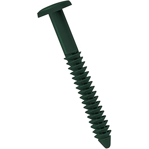 Ekena Millwork LVSL0012MG 3" Lifetime Vinyl Shutter-Lok's, Midnight Green (12/Bag), Count