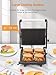 AICOK Parrilla Eléctrica, 2000 W Sandwichera Grill 4-Serving Panini Grill con Placas...