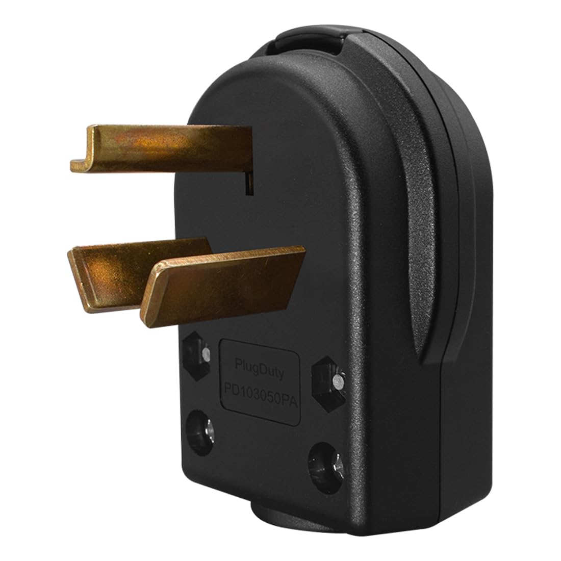 Nema 10-30P Plug 30 Amp 125/250V 10-30P Dryer Connector for Electric Ranges, Dryers & Temporary Power Adapters, Compatible with Cables OD Max 1.0 Inch (UL Listed) (Nema 10-30P Plug)