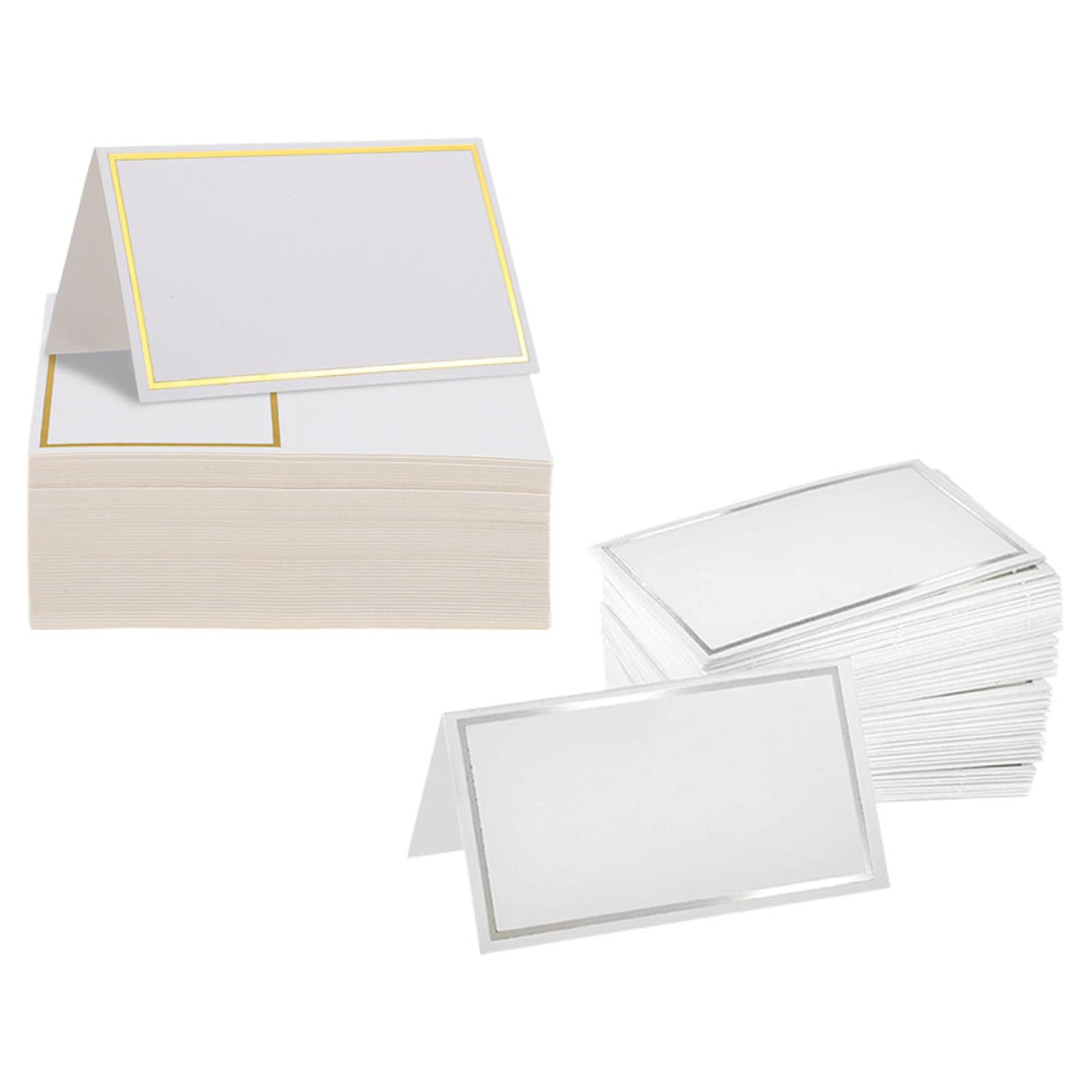 Platzkarten 200 Stück aus Papier, Rund, Elegant für Hochzeit und Bankett | Bronzefarbenes Design, Strukturierte Aufsteller, Glatt und Grat, Leicht Beschreibbar, für Gespräche und Feste