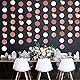 Party Deko Geburtstag, VEGCOO 5 Stücke Luftschlangen Gold 20 Meter für Party Deko, Funkeln Papier Girlande Gold für Wedding Party Decorations/Geburtstag Deko/BabypartyRoségold(Roségold)