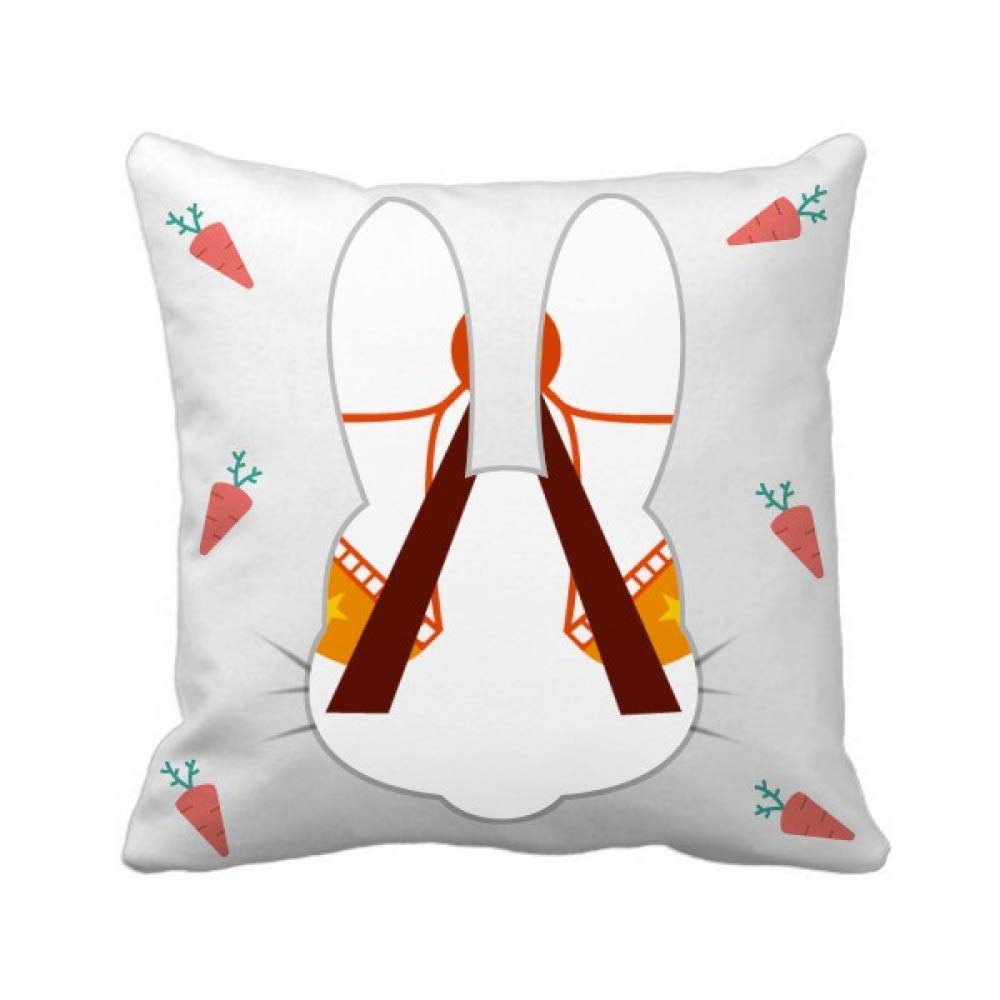 Coussin carré lapin tendresse avec sa couverture magique parc d'attractions de beauté