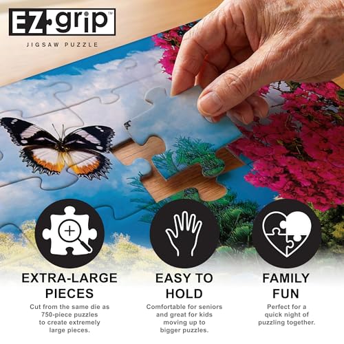 Masterpieces 300 Piece EZ Grip Jigsaw Puzzle - Garden Party - 18"x24" - Thumbnail 3
