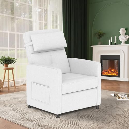 Sillón Ajustable Recliner Blanco miniatura 1