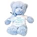 Personalized Blue Teddy Bear for Baby Boy