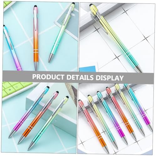 NUOBESTY 6 parçalı tükenmez kalem, yaratıcı tasarım, taşınabilir yazı gereçleri, ofis ve ev için, şık dokunmatik ekran kalemi, günlük uygulamalar için - Görsel 2