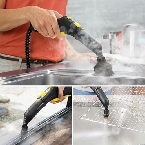 yotutun 6 Stück Zubehör für Kärcher Dampfreiniger, Dampfreiniger Zubehör, Rundbürstenset Kompatibel mit Kärcher Dampfreiniger SC1 SC2 CTK10 SC3 SC4 SC5 SC7, Dampfreinigers Ersatzteile