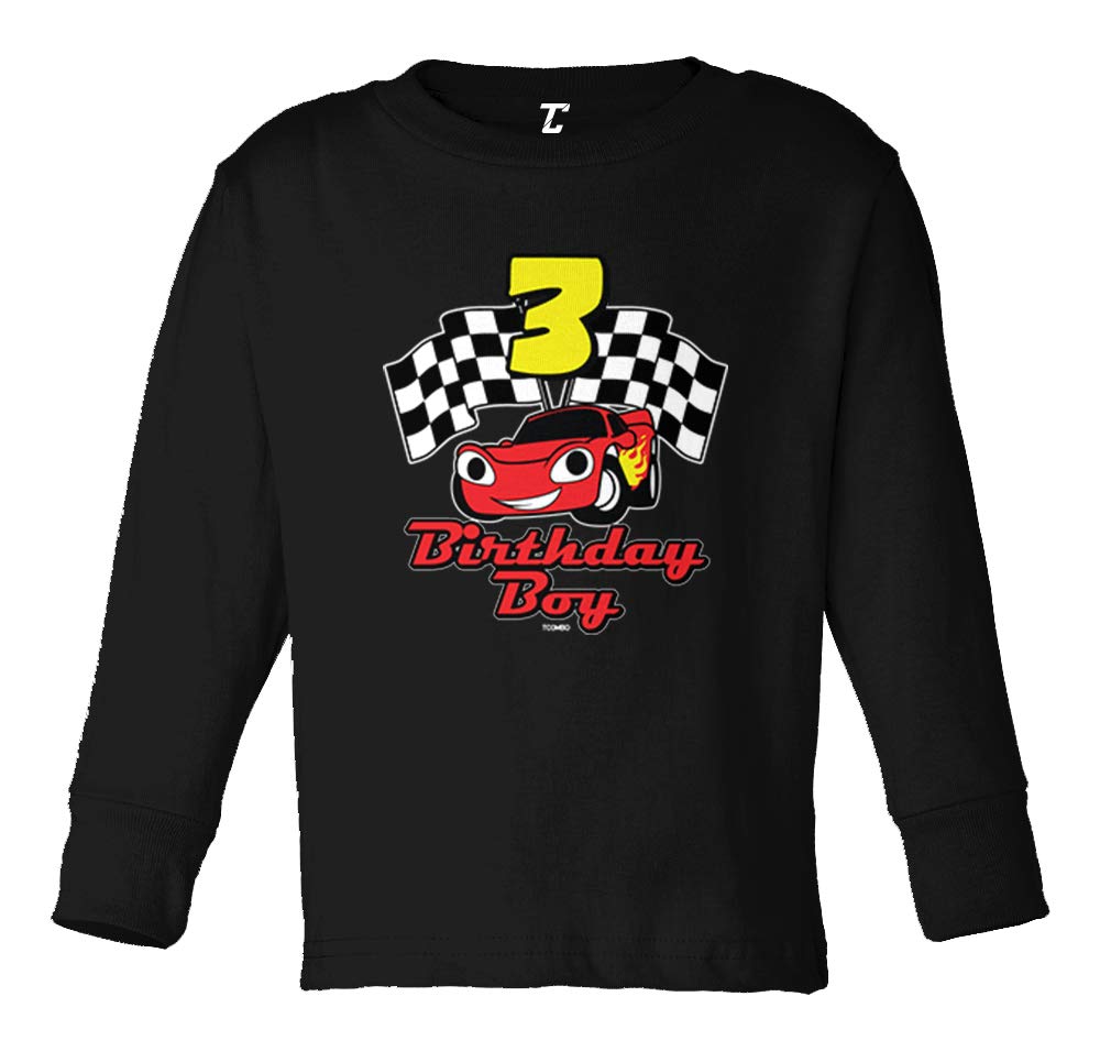 Tcombo Birthday Boy Car Three - 3 Year Old Fun Infant/Toddler Cotton Jersey T-Shirt