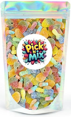 Large 800g Fizzy Pick and Mix Sweets Bag Modern & Retro Candy Mix Resealable Bulk Sweets for Sharing Parties & Gifts
