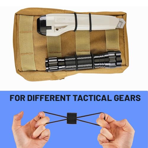 JEYORZY 10 Stück Outdoor Molle Tasche Schnalle,Taktische Weste Gurtband Mit Schnalle,Molle System Rucksack Weste Zubehör,Zubehör (Schwarz,Grün) – Bild 5