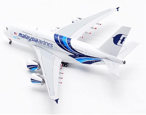 Miniatura 7 de ZYAURA 1400 Scale Malaysia Airlines A380 9M-MNF Alloy Plane Model