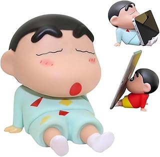 クレヨンしんちゃん フィギュア 携帯電話ホルダー スマホスタンド 卓上 スマホスタンド 車の装飾品 置物 滑り止め 飾り物 使用便利 プレゼント誕生日プレゼント 携帯電話用 (パジャマスタイル1)