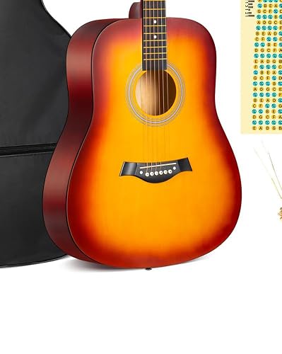 Amazon.com: CAHAYA Acoustic Guitar For Beginner 41-inch - Full
