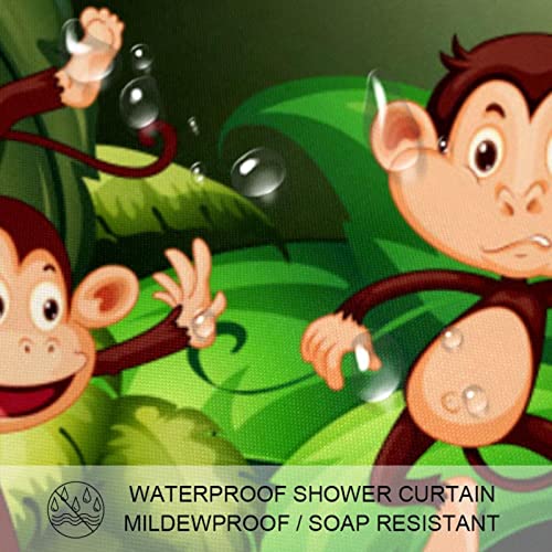 Rideau de douche singe imperméable pour stopper l'eau sur le carrelage
