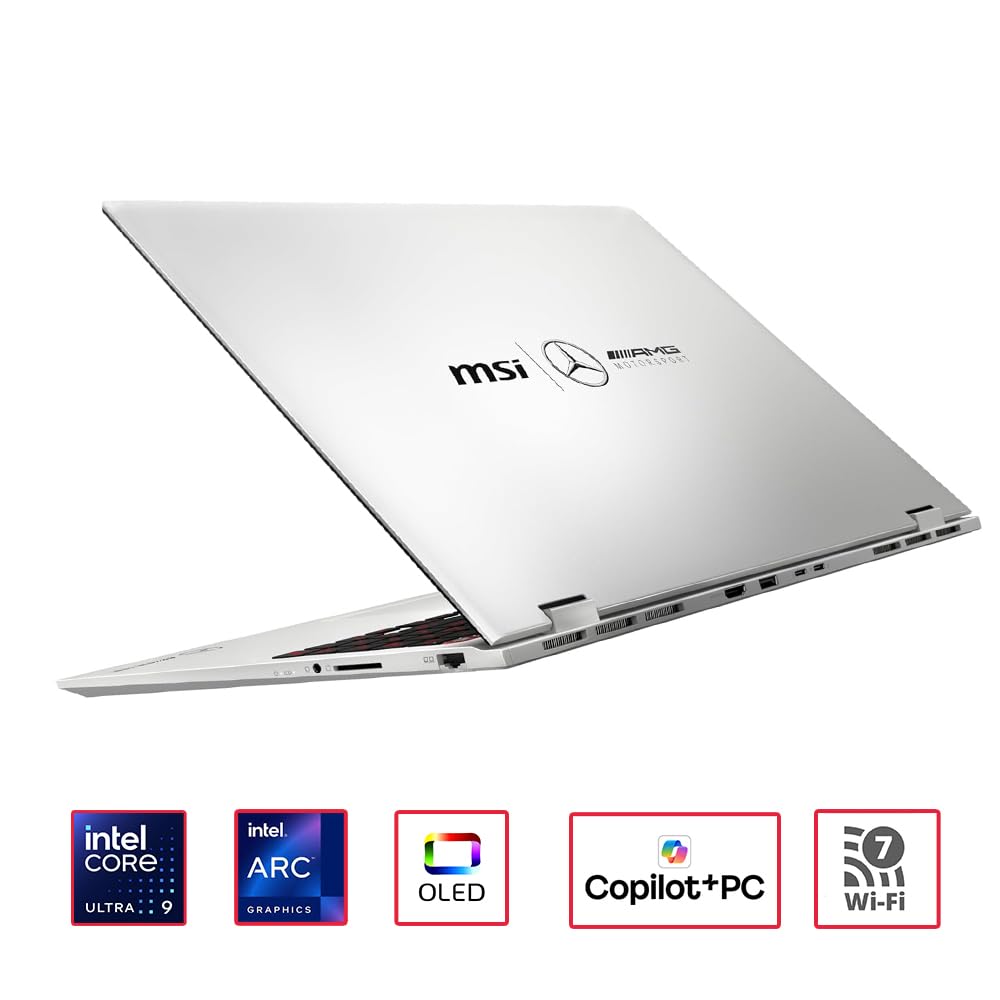 msi Notebook Prestige 16 AI+ MercedesAMG B2VMG-212IT 16" UHD+ OLED | (3840×2400) OLED, Intel Core Ultra 9 288V, 32GB LPDDR5x 8533MHz, Intel Arc Graphics, 1TB SSD, Windows 11 Home NextGen, Italia