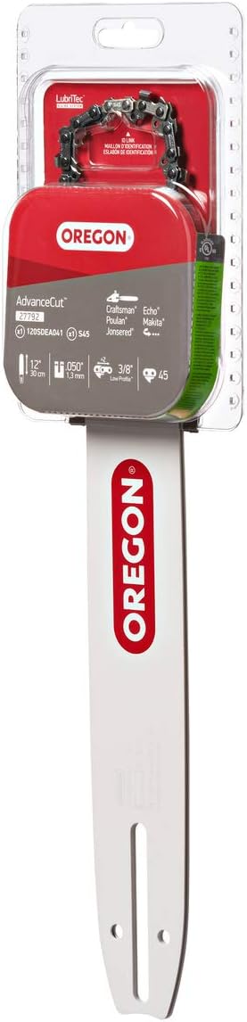 27792 Chainsaw Guide Bar & Chain Combo, 12"