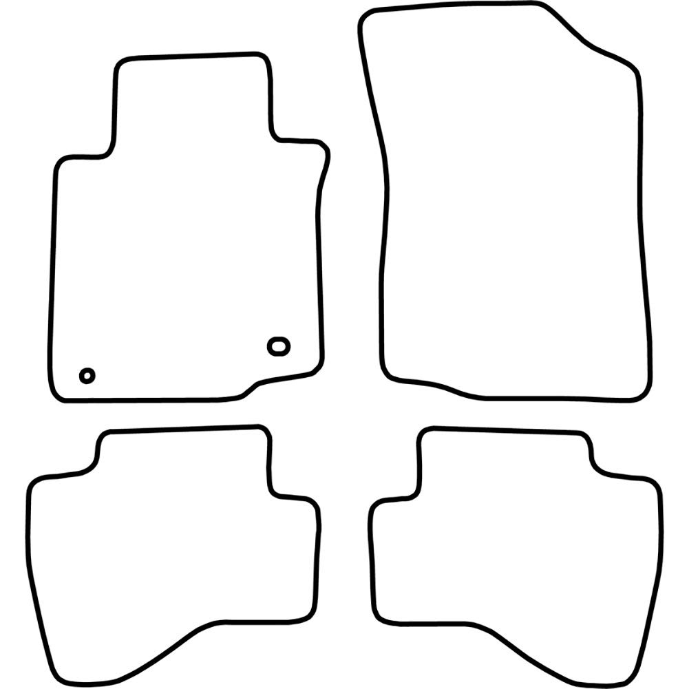 CARMAT TEXER Tappetini in Tessuto Adatti per Toyota Aygo I Anno di Costruzione 2005-2014 Basic