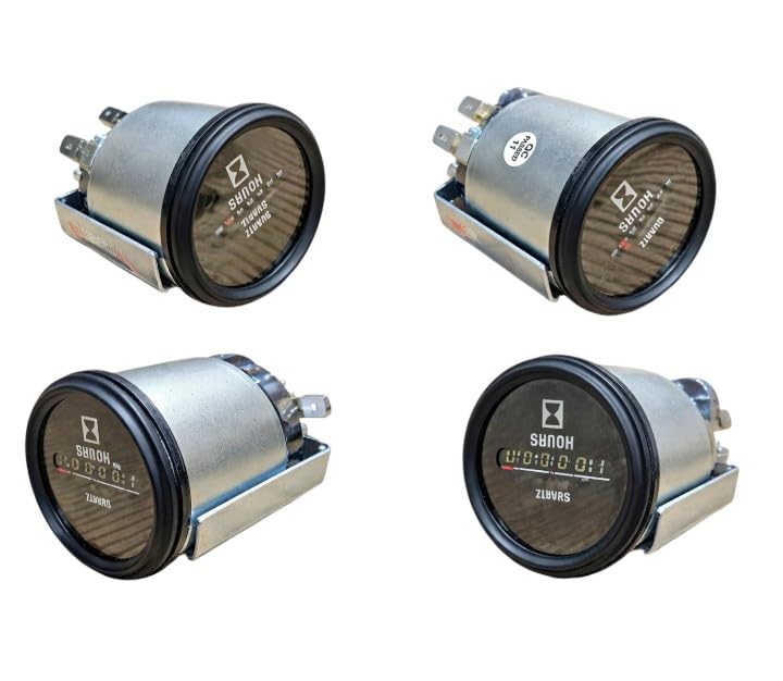 Analog Hour Meter 12V for Genset & Compressor – Heavy Duty Runtime Gauge for Equipment Monitoring