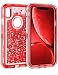 Coolden Case for iPhone XR Cases Protective Glitter Case for Women Girls Cute Bling Sparkle Heavy Duty Hard Shell Shockproof TPU Case for 6.1 Inches Apple iPhone XR 10R, Red
