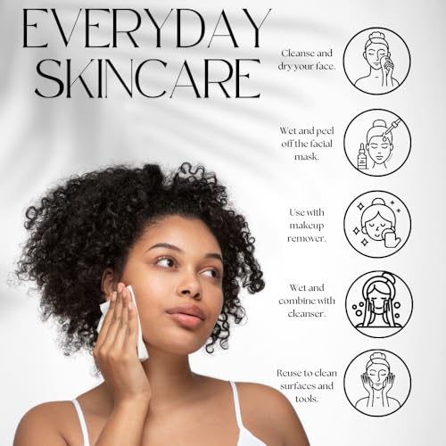 LOXOPIA Toalhas descartáveis, toalha de rosto biodegradável, removedor de maquiagem lenços secos, to