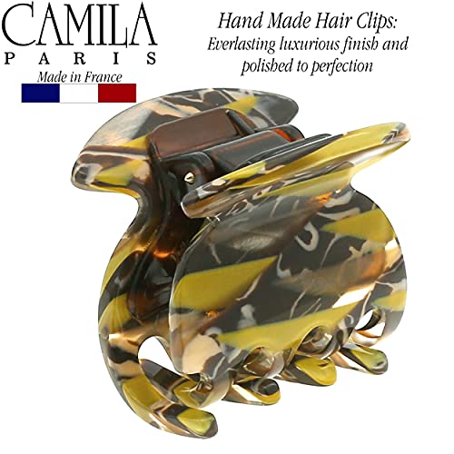 Camila Paris CP3181 Pinza Francesa para el Cabello, Mostaza, Pequeña, Fuerte Sujeción miniatura 4