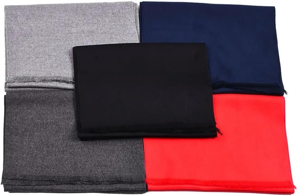 Solid Color Scarf Winter Warm Scarf Black Shawl Scarf Men's Casual Business Scarf(White-Dinosaur Doodle4)