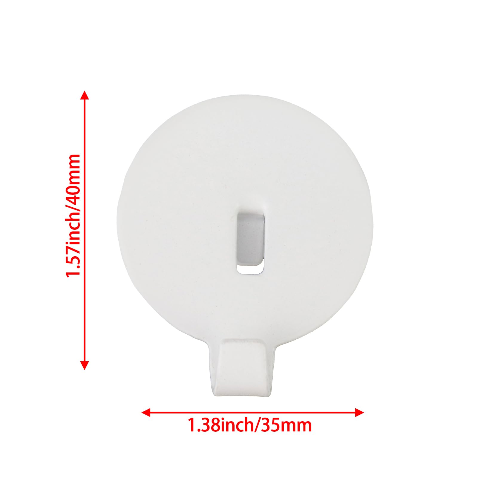 Savagrow 20Pcs Small Pegboard Hooks White Study Peg Hooks Round Wall Organizing Hooks Office Hanging Hooks