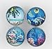 Shabby Restore Tropical, Ocean, Fish, Beach, Starfish, Sand Nautical Glass Knobs, Drawer, Cabinet Knobs - 12 Pack