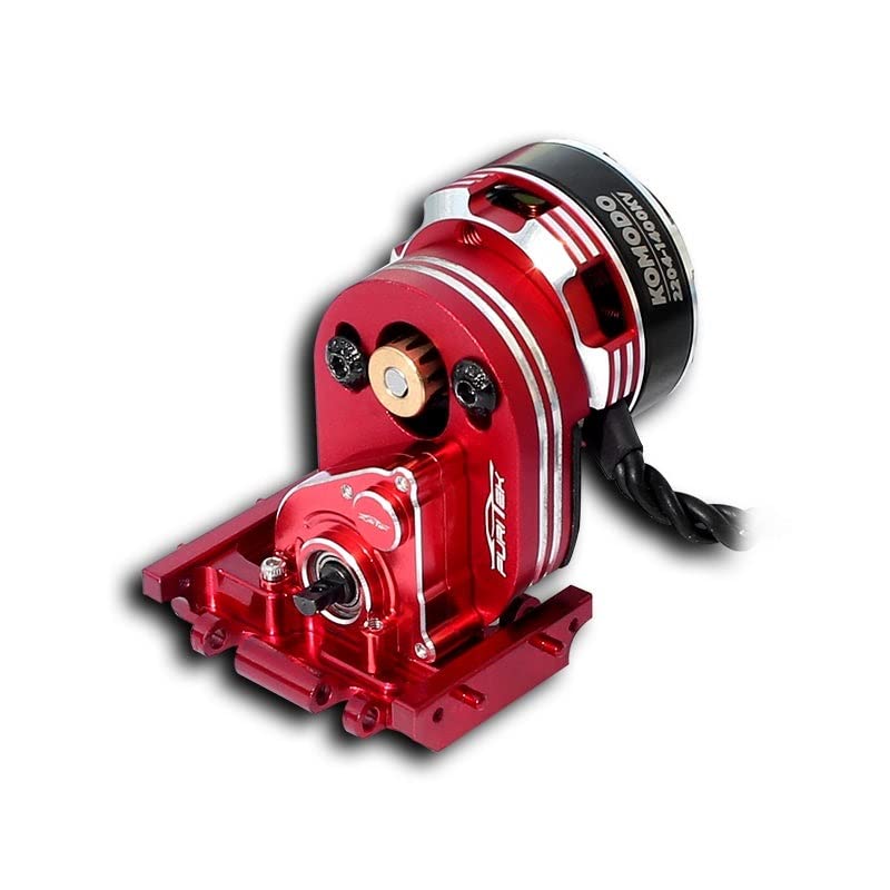 Furitek Alcazar Transmission System Includes Komodo Brushless Motor and Aluminum CNC Motor Mount - Suitable for RC Crawler 1/24 Enduro24 ; FMS Atlas 6x6; HobbyPlus CR-24 ; RGT RC Crawlers 1/24
