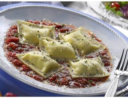 Rosina Food Medium Square Beef Ravioli Pasta -- 280 per case.