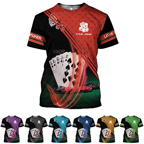 T-shirt pour fitness plage pêche à motif 3D : votre basique col rond des vacances