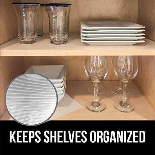image for Gorilla Grip Ribbed Top Drawer and Shelf Liner, Non Adhesive Roll, 17.