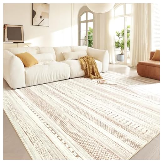 25+ Dark Boho Living Room Decor Ideas with 15 Essential Items 2 Boraya Area Rugs for Living Room: 5x7 Washable Boho Rug for Bedroom Large Neutral Bohemian Moroccan Farmhouse Geometric Dining Room Rugs Ultra Soft Floor Carpet Indoor for Home Office - Brown