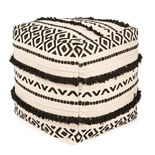 REDEARTH · Tufted Pouf Ottoman with Filler Textured Storage Cube